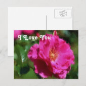 Carte postale Rose (Devant / Derrière)