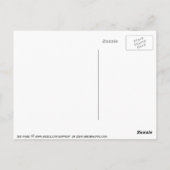 Carte postale rose (Dos)