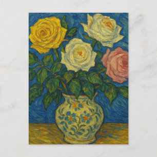 Carte postale rose