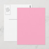 Carte Postale Rose (Devant / Derrière)
