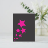 Carte postale rose (Debout devant)