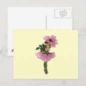 Carte Postale Rose (Devant / Derrière)
