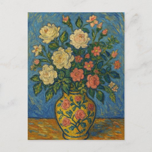Carte postale rose (Devant)