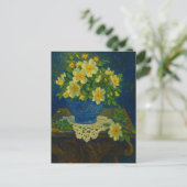 Carte postale rose (Debout devant)