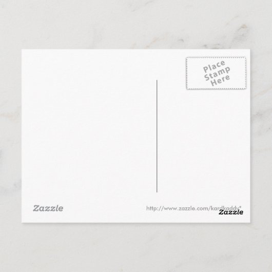 Carte postale rose (Dos)