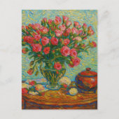 Carte postale rose (Devant)