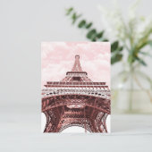 Carte postale rose (Debout devant)