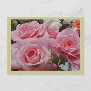 Carte postale rose