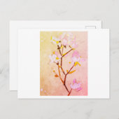 Carte Postale Rose (Devant / Derrière)