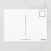 Carte postale rose (Dos)