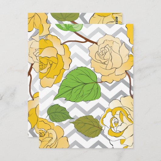 Carte Postale Rose 11 (Devant / Derrière)