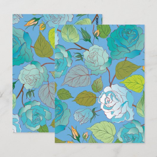 Carte Postale Rose 23 (Devant / Derrière)