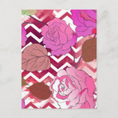 Carte Postale Rose 33 (Devant)