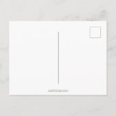 Carte Postale Rose à main unique. OEuvre originale (Dos)