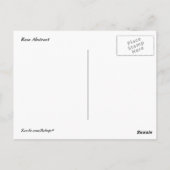 Carte Postale Rose Abstrait (Dos)