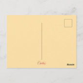 Carte Postale Rose anglaise (Dos)