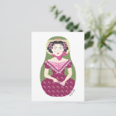 Carte postale Rose anglaise Matryoshka (Debout devant)
