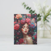 Carte Postale Rose Baccara (Debout devant)