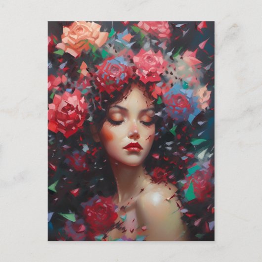 Carte Postale Rose Baccara (Devant)