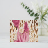 Carte Postale Rose Blanc Or Sud-Ouest Cowgirl Parties scintillan (Debout devant)