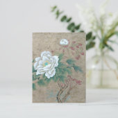 Carte Postale Rose blanche (Debout devant)