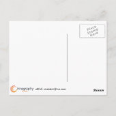 Carte Postale Rose blanche (Dos)