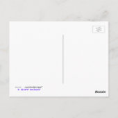 Carte Postale Rose blanche (Dos)