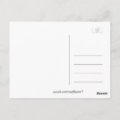 Carte Postale rose blanche fleur, amour et romantisme (Dos)