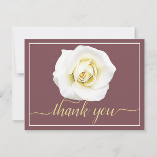 Carte Postale Rose blanche Gingembre sauvage Arrière - plan Merc