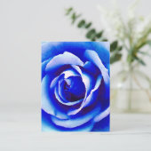 Carte Postale Rose bleu_ (Debout devant)