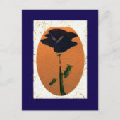 Carte postale Rose bleu (Devant)