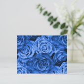 Carte Postale Rose bleu (Debout devant)