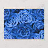 Carte Postale Rose bleu (Devant)