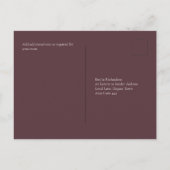 Carte Postale ROSE BOTHIQUE Bourgogne Mariage de automne (Dos)