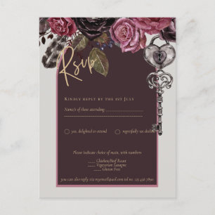 Carte Postale ROSE BOTHIQUE Bourgogne Mariage de automne
