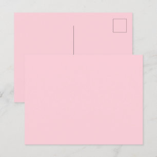 Carte Postale Rose Bubble-gum Joli et Délicieux Couleur Uni