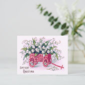 Carte Postale Rose Cart Lys de la Vallée (Debout devant)
