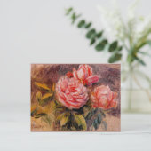 Carte Postale Rose, célèbre peinture de Pierre Renoir, 1910 (Debout devant)