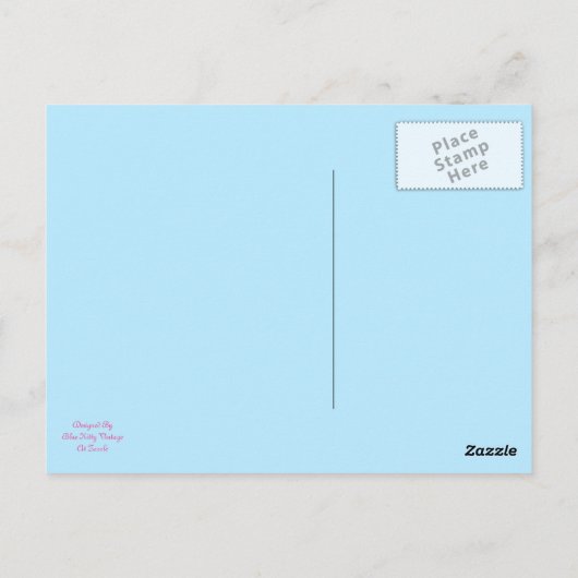 Carte postale Rose clair de lune (Dos)