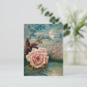 Carte postale Rose clair de lune (Debout devant)