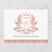 Carte postale Rose classique Gold Crest Mariage Me (Devant)