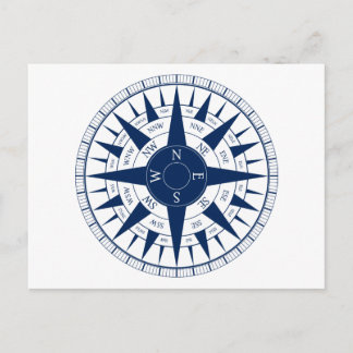 Carte Postale Rose Compass