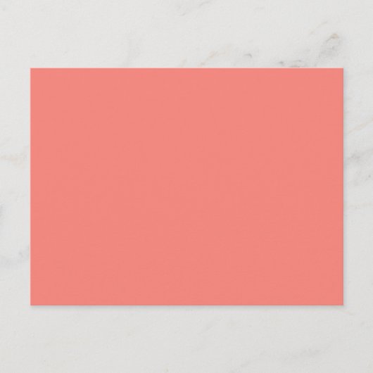 Carte postale rose corail (Devant)