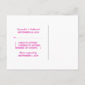 Carte postale Rose D20 Dice Réponse (Dos)