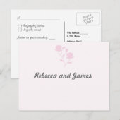 Carte postale Rose Dainty (rose) RSVP (Devant / Derrière)