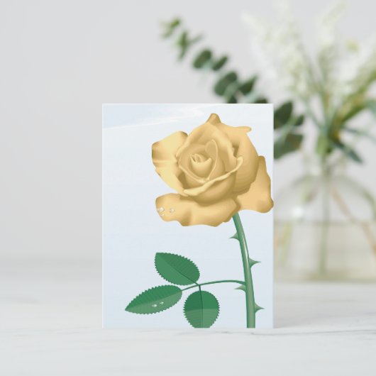 Carte Postale Rose d'amitié (Debout devant)