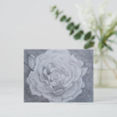 Carte Postale Rose dans Graphite (Debout devant)