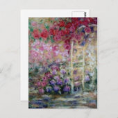 Carte postale Rose dansante (Devant / Derrière)