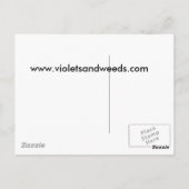 Carte postale Rose dansante (Dos)