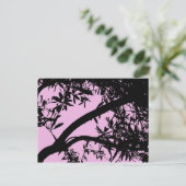 Carte postale rose d'arbre (Debout devant)